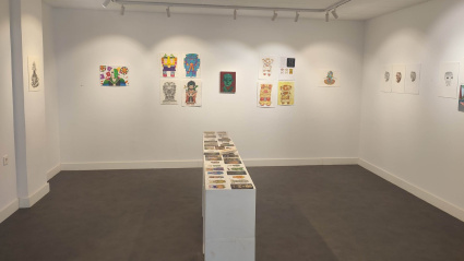 Una imagen de la sala de exposiciones del Instituto Menéndez Pidal, con la muesta sobre el Museo de Antropología de México