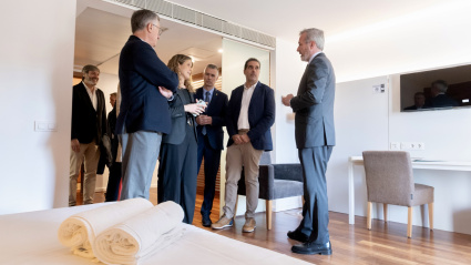 Visita a las habitaciones de la hospedería