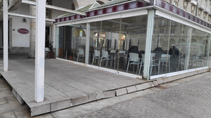 Terrazas de María Pita (A Coruña), en 2023