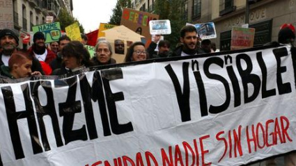 Manifestación por sinhogarismo