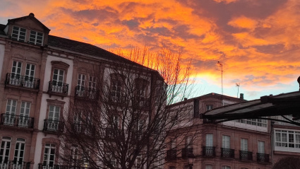 Edificios en la Praza Maior de Lugo
