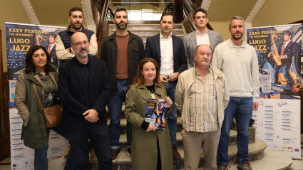 Participantes en la presentación del Festival de Jazz de Lugo