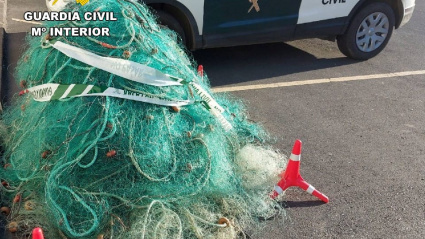Aparejos recuperados por la Guardia Civil