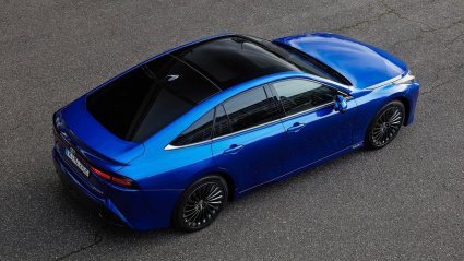 Así es el Toyota Mirai, uno de los modelos impulsados por hidrógeno.