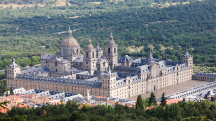 Vista aérea del Real Monasterio de San Lorenzo de El Escorial