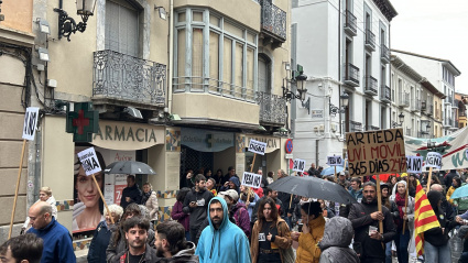 La movilización discurrió por el centro de la ciudad
