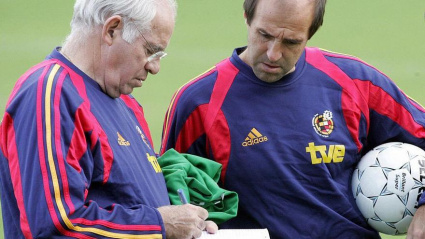 Ochotorena con Luis Aragonés en la Selección