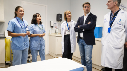 Visita del lehendakari al ambulatorio de Rodríguez Arias en Bilbao
