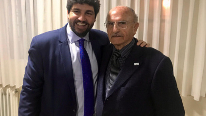Pedro Hernández con López Miras