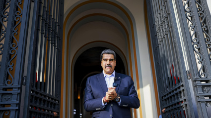 Nicolás Maduro a su llegada a el Panteón Nacional