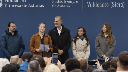 La Princesa, en su discurso durante la visita de la Familia Real a Valdesoto, Pueblo Ejemplar 2025
