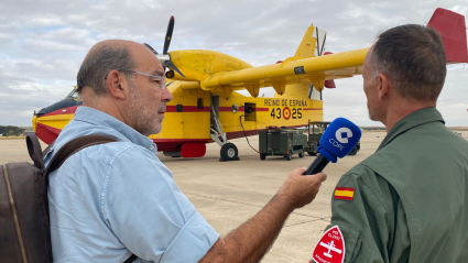 Ángel Expósito y el Canadair CL-215