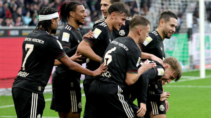 El Bayern de Munich celebra un gol en la Bundesliga