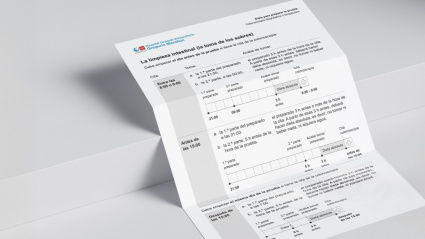 Hoja de instrucciones para la realización de una prueba sanitaria