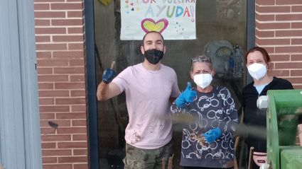 Sergio Puerto, voluntario, durante su estancia en Valencia