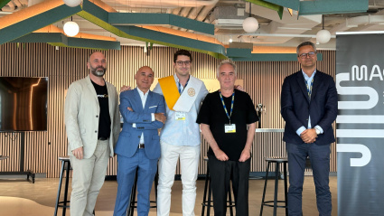 Javier Prieto con Ferrrán Adriá