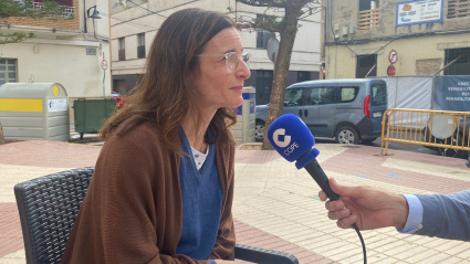 Marlen, en un momento de la entrevista