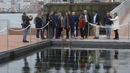 Inauguración de la Plataforma flotante de O Parrote (A Coruña)