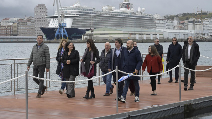 Inauguración de la Plataforma flotante de O Parrote (A Coruña)