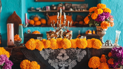 Altar al más puro estilo mexicano.