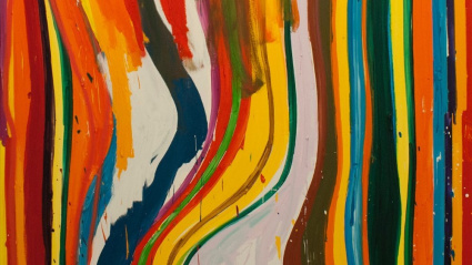 La obra 'Babe Reinbow', de la muestra de Javier Martín en la Sala Atín Aya.