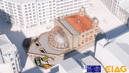 Recreación virtual del diseño de la reforma del Castromil que nunca se ejecutó