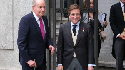 El rey Juan Carlos I de España durante la boda de José Luis Martínez-Almeida