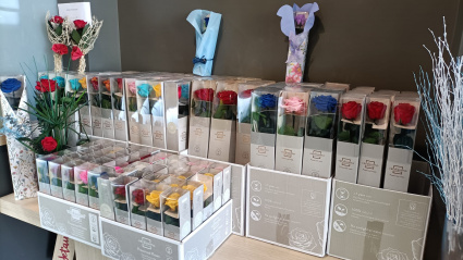 Flores Valdecilla ofrece una cuidada presentación de sus flores