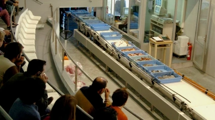 Interior de lonja del Puerto de Castellón