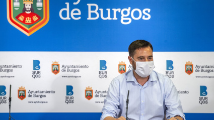 Daniel de la Rosa, en 2020 cuando era alcalde de Burgos.