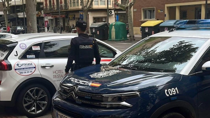 Un agente de la Policía Nacional en Zamora