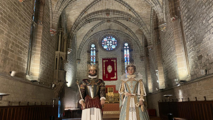 Los gigantes de la catedral de Pamplona han vuelto tras 212 años: “Una ilusión que viene de bastantes años atrás”