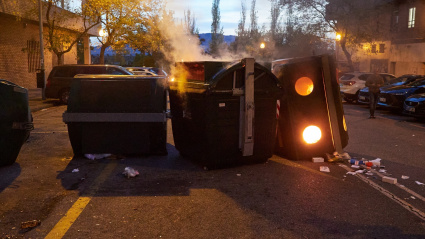 Kale borroka en Pamplona