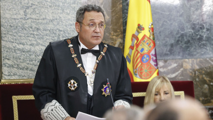 (Foto de ARCHIVO)El fiscal general del Estado, Álvaro García Ortiz durante el tradicional acto de apertura del año judicial celebrado este viernes en el Tribunal Supremo en Madrid. EFE/Chema Moya POOLREMITIDA / HANDOUT por CHEMA MOYAFotografía remitida a medios de comunicación exclusivamente para ilustrar la noticia a la que hace referencia la imagen, y citando la procedencia de la imagen en la firma05/9/2025