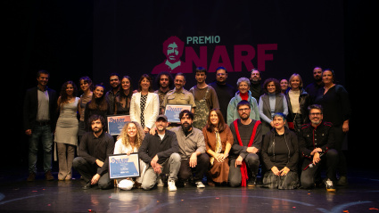 Foto de familia dos premios NARF 2025