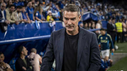 Luis Carrión en su regreso al Tartiere