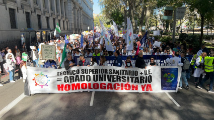 los técnicos superiores sanitarios han decidido elevar el tono de sus protestas.