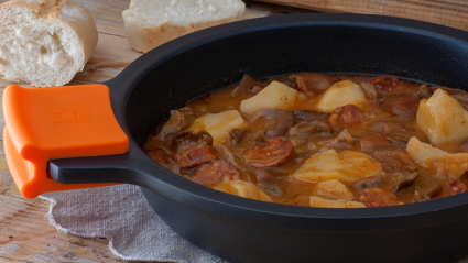 Guiso de níscalos con patatas