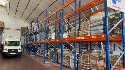 Estanterías del Banco de Alimentos