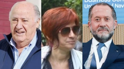 Amancio Ortega, Sandra Ortega y Juan Carlos Escotet. Montaje con imágenes de Europa Press