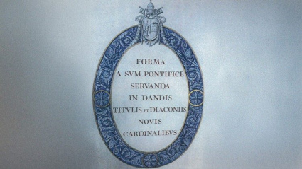 Encontrado un formulario que data del pontificado de Gregorio XV