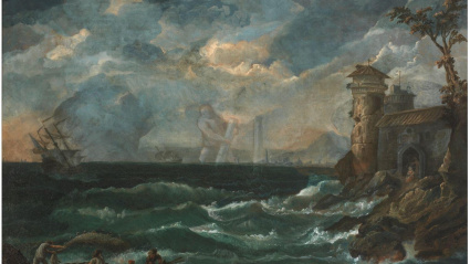 Marina con las columnas de Hércules