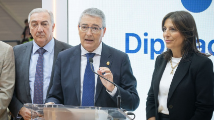 Francisco Salado en la presentación del estand