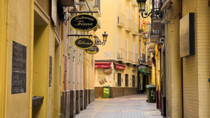 Imagen de la zona de El Tubo de Zaragoza.