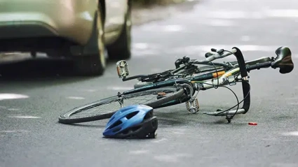 Accidente de bicicleta en zonas urbana