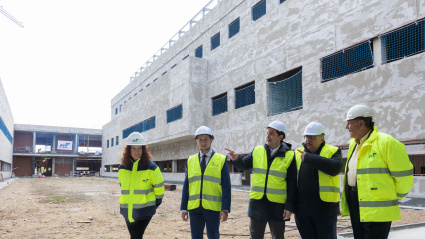 El presidente de la Junta de Castilla y León, Alfonso Fernández Mañueco, visita las obras del nuevo Hospital de Aranda de Duero