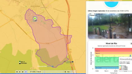 El arroyo Charnecal ha estado cerca de alcanzar el nivel naranja de riesgo