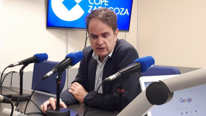 Roberto Bermúdez de Castro, en los estudios de COPE Zaragoza