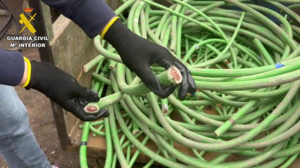 Cae en Extremadura una banda que robó 1,7 millones de euros en cable de cobre