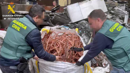 Cae en Extremadura una banda que robó 1,7 millones de euros en cable de cobre